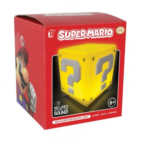 Super Mario Mini Question Block Light with sound / lampka Super Mario mini znak zapytania z dźwiękiem