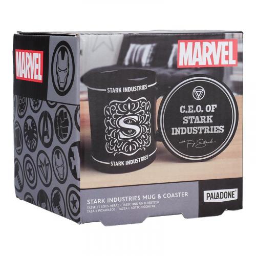 Marvel Stark Industries Mug and Coaster / Zestaw prezentowy Marvel Stark: kubek plus podkładka