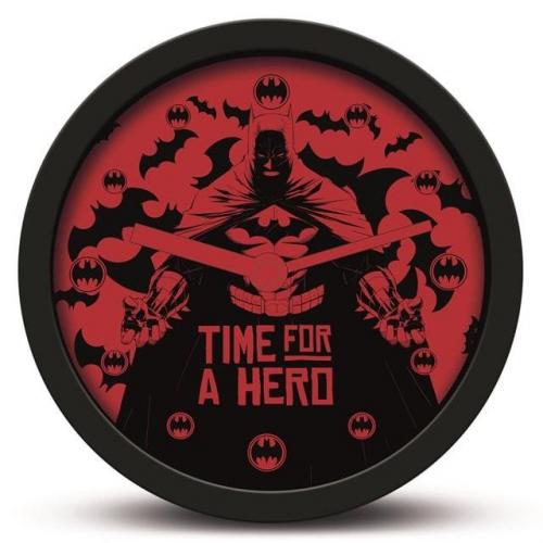 BATMAN (TIME FOR A HERO) DESK CLOCK (diameter: 12,5 cm) / zegar biurkowy Batman (średnica: 12,5 cm)