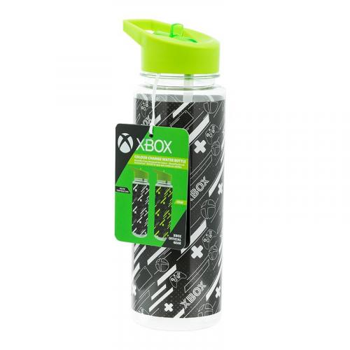Xbox Colour Change Water Bottle with a straw / butelka termoaktywna Xbox ze słomką