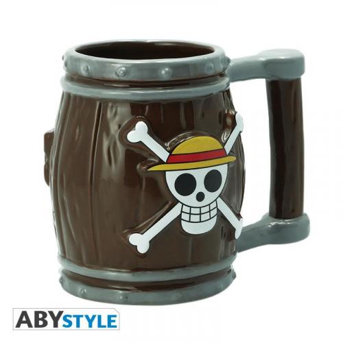 ONE PIECE - Mug 3D - Barrel / kubek 3D One Piece - beczka - ABS