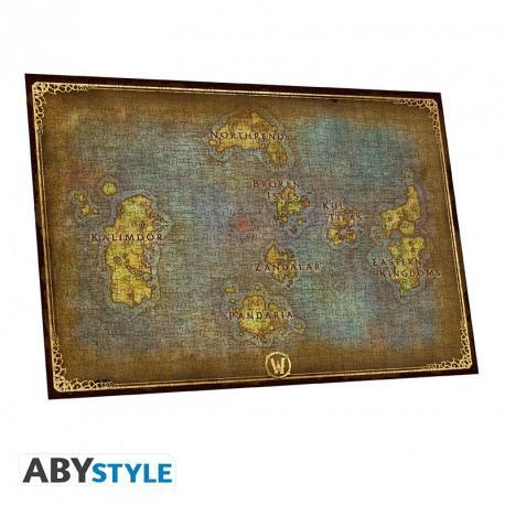 WORLD OF WARCRAFT - Jigsaw puzzle 1000 pieces - Azeroth's map / puzzle World of Warcraft (1000 elem) - Mapa Azerotha - ABS