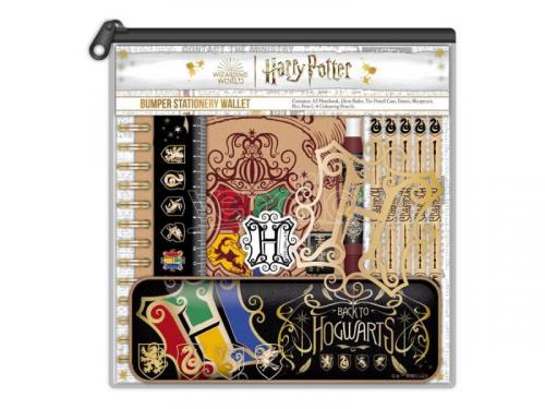 Harry Potter Bumper Stationery Set - Colourful Crest (8 elements) / zestaw szkolny Harry Potter (8 elementów)