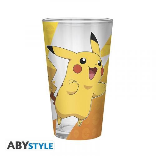 Pokemon large glass (400 ml) - Pikachu / szklanka Pokemon - Pikachu (400 ml) - ABS