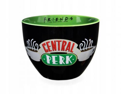 FRIENDS (CENTRAL PERK - BLACK) HUGGY MUG / Przyjaciele - kubek do cappuccino Huggy Mug Central Perk czarny