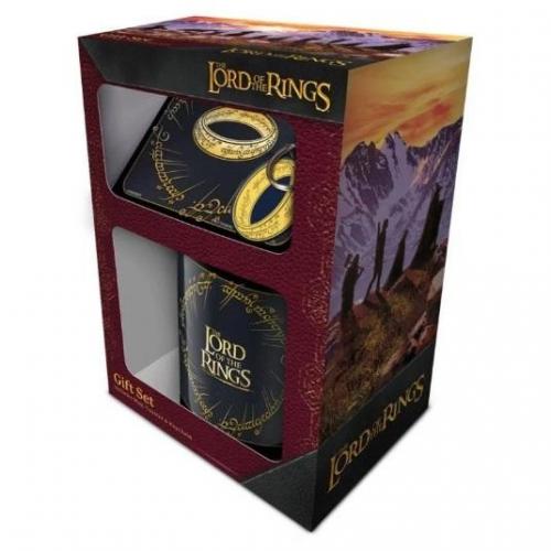 Lord of the Rings gift set includes:mug,coaster, keyring / zestaw prezentowy Władca Pierścieni kubek,podkładka, brelok