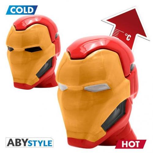 MARVEL IRON MAN Mug 3D Heat Change / kubek zmieniajacy wyglad 3D IRON MAN - ABS