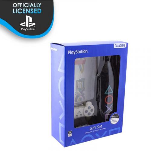 Playstation Icon Light, bottle & Stickers gift set / zestaw prezentowy Playstation : lampka, butelka, naklejki