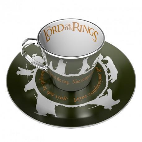 LORD OF THE RINGS Mirror mug & plate set - Fellowship / Władca Pierścieni zestaw: filiżanka plus talerzyk - ABS
