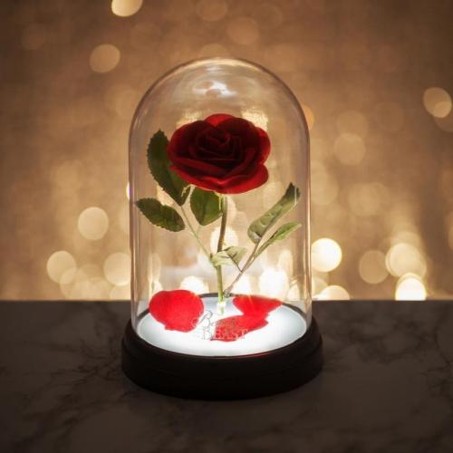 Disney The Beauty and the Beast Enchanted Rose Light (high: 21 cm) / lampka Disney Piękna i Bestia - Zaczarowana róża (wysokość: 21 cm)