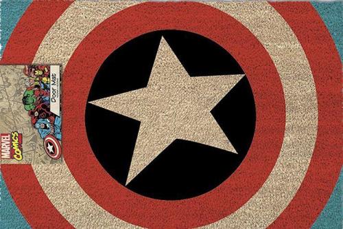 MARVEL CAPITAN AMERICA SHIELD DOORMATE / wycieraczka pod drzwi Marvel Kapitan Ameryka - Tarcza (60 x 40 cm)