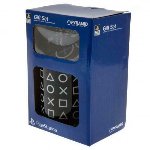 Playstation ICONS gift set: mug, coaster, keychain / Zestaw prezentowy Playstation - IKONY: kubek, podkładka, brelok