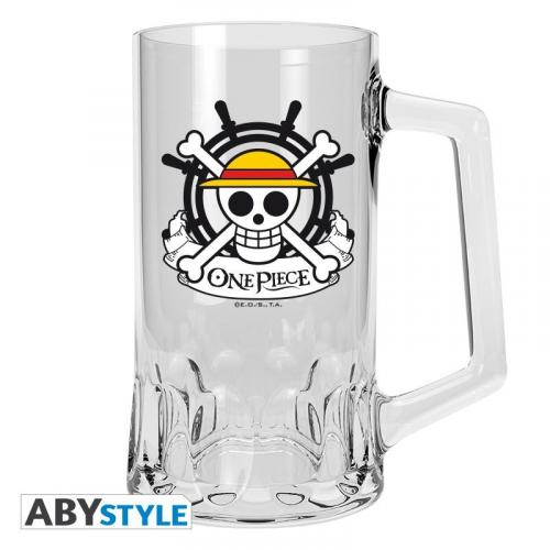 ONE PIECE tankard Skull - Luffy / One Piece kufel szklany Czaszka - Luffy - ABS