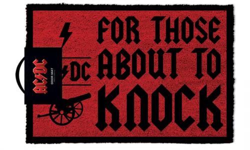 AC/DC (FOR THOSE WHO KNOCK) DOORMAT (60 x 40 cm) / wycieraczka pod drzwi AC/DC (60x40 cm)
