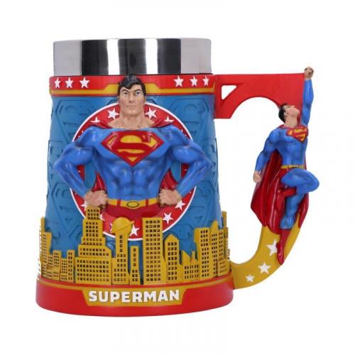 Superman Man of Steel Tankard (high: 15,5cm) / kufel kolekcjonerski DC Superman - Człowiek z żelaza