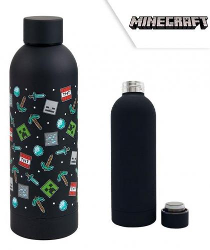 Minecraft bottle black - 500 ml / Butelka Minecraft czarna - 500 ml