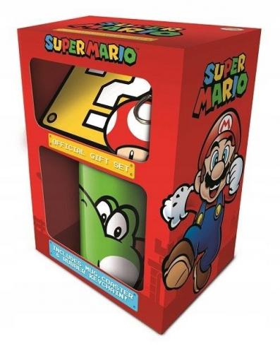 Super Mario (Yoshi version) gift set incl:mug,coaster, keyring / zestaw prezentowy Super Mario (Yoshi): kubek,podkladka, brelok