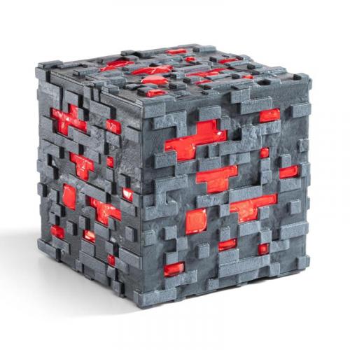 Minecraft Redstone Ore Illuminating Collector Replica / Minecraft lampka 3D - ruda Redstone
