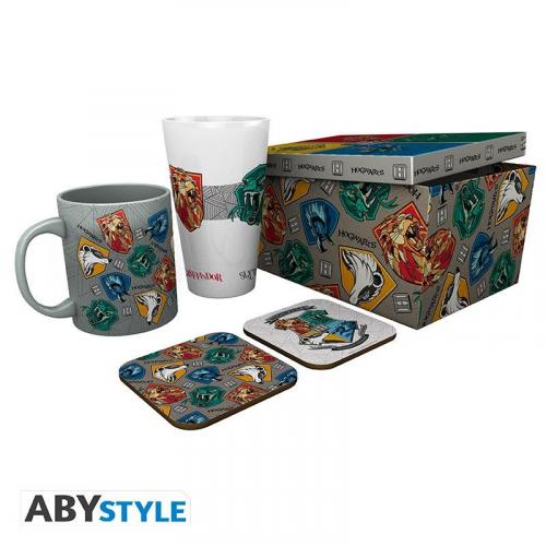 Harry Potter gift set: mug, glass, 2 x coasters - Stand Together / zestaw prezentowy Harry Potter: kubek,szklanka,2 x podkładka - ABS