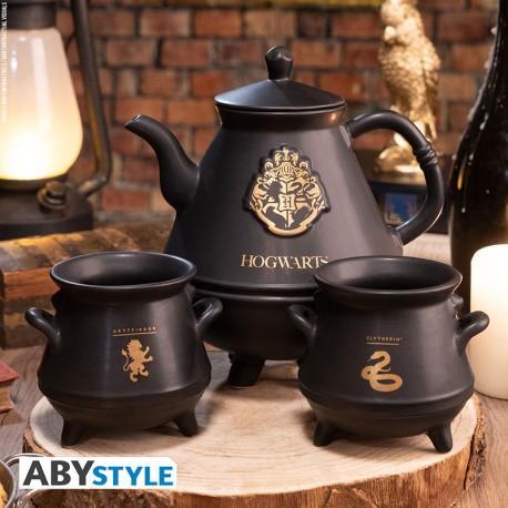 HARRY POTTER - Teapot with Hogwarts cauldrons set / zestaw do herbaty Harry Potter Hogwarts (czajnik plus 2 kubki) - ABS