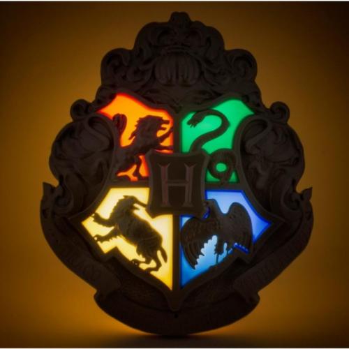 Harry Potter Hogwarts Crest Light with Wand Control / lampka Harry Potter Hogwart herb sterowana różdżką