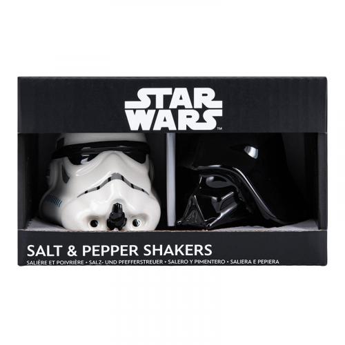 Star Wars Darth Vader and Stormtrooper Salt and Pepper Shake / zestaw Gwiezdne Wojny solniczka i pieprzniczka: Lord Vader i Szturmowiec