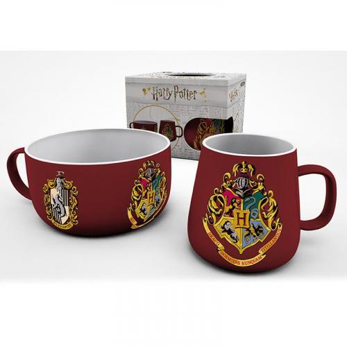 Harry Potter crest breakfast set: mug + bowl / Zestaw śniadaniowy Harry Potter Herb : miska plus kubek - ABS
