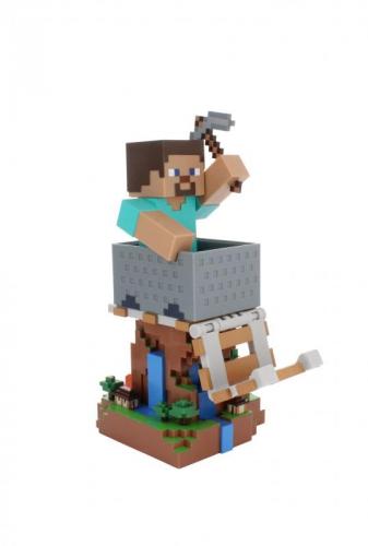 Minecraft - Steve phone & controller holder (high: 20 cm) / Minecraft stojak na telefon - kontroler (wysokość: 20 cm) - Steve