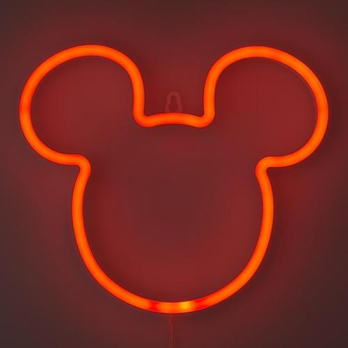 Disney Mickey Wall Mountable LED Neon Light (high: 21,8 cm) / Disney Myszka Miki neonowa lampka ścienna (wysokość: 21,8 cm)