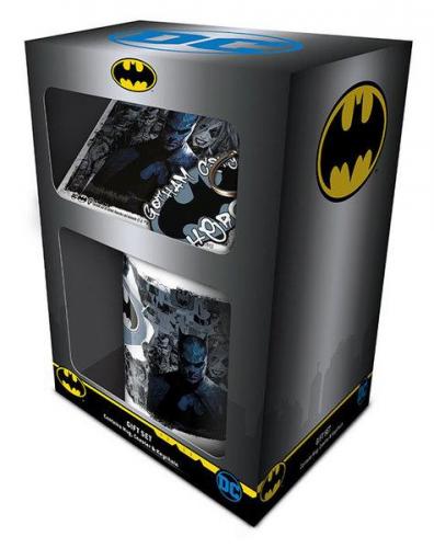 BATMAN (GRAFFITI HERO) GIFT SET incl:mug,coaster,keychain / Zestaw prezentowy Batman: kubek, podkładka,brelok
