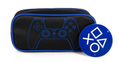 Playstation (Black & Blue Tech) pencil case / Piórnik Playstation (czarno-niebieski)