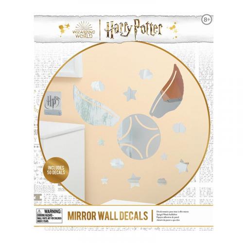 Harry Potter Mirror Wall Decals Golden Snitch (50 pcs) / Harry Potter zestaw naklejek ściennych Złoty Znicz (50 szt)