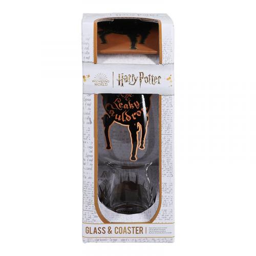 Harry Potter Leaky Cauldron Glass and Coaster Set / Zestaw prezentowy Harry Potter 