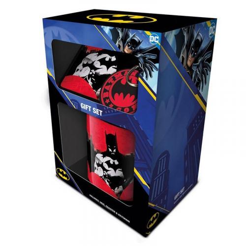 Batman (Red) gift set incl: mug,coaster,keychain / Zestaw prezentowy Batman zawiera: kubek, podkładka,brelok