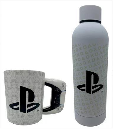 Playstation gift set: 3D controller mug plus bottle / Zestaw prezentowy: kubek 3D kontroler plus butelka