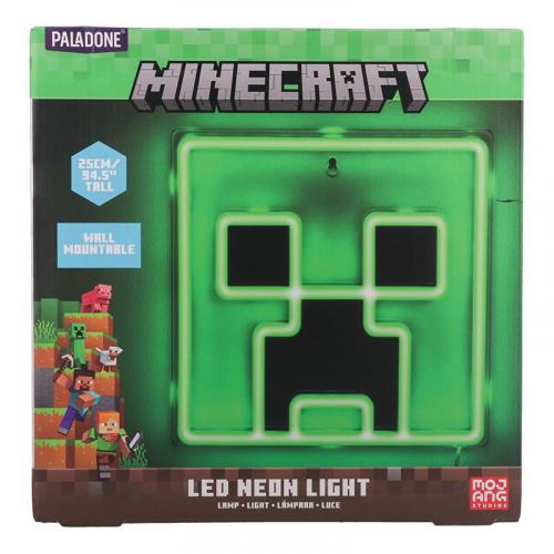 Minecraft Creeper Wall Mountable LED Neon Light (high: 25 cm) / Minecraft Creeper neonowa lampka ścienna (wysokość: 25 cm)