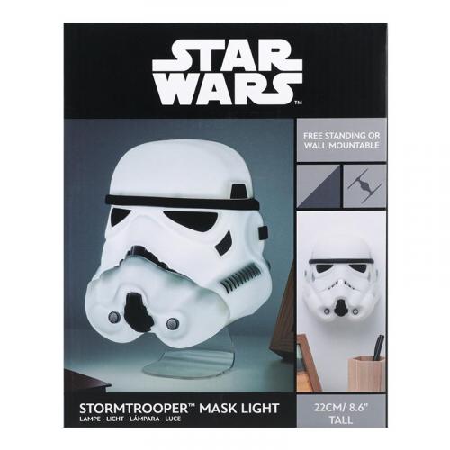 Star Wars Stormtrooper Mask Light desktop / wall light (high: 22 cm) / Gwiezdne Wojny Szturmowiec lampka ścienno-biurkowa (wysokość: 22 cm)