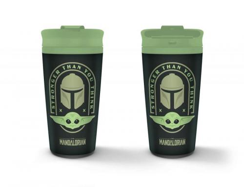 STAR WARS: THE MANDALORIAN (STRONGER THAN YOU THINK) METAL TRAVEL MUG / kubek termiczny (metalowy) Gwiezdne Wojny - Mandalorian