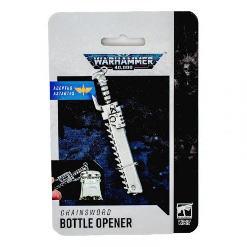 Warhammer 40,000 Adeptus Astartes Chainsword Bottle Opener / Warhammer 40,000 Adeptus Astartes otwieracz do butelek - piła mechaniczna