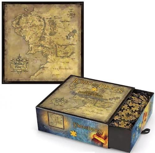 Lord of the Rings Middle earth’s map (1000 elements) / puzzle Władca Pierścieni - Mapa Śródziemia (1000 elementów)