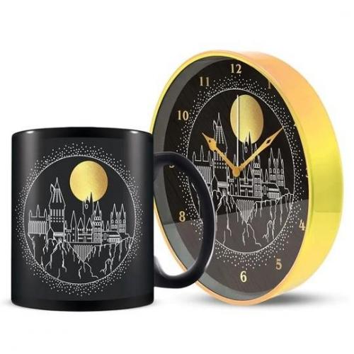 HARRY POTTER GIFT SET (GOLDEN MOON) includes: mug plus clock / zestaw prezentowy Harry Potter (Golden moon): kubek plus zegar