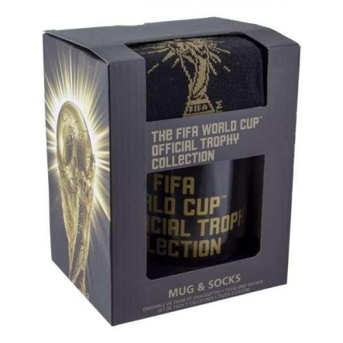 FIFA Mug and Socks gift set (black & gold) / zestaw prezentowy FIFA : skarpetki plus kubek