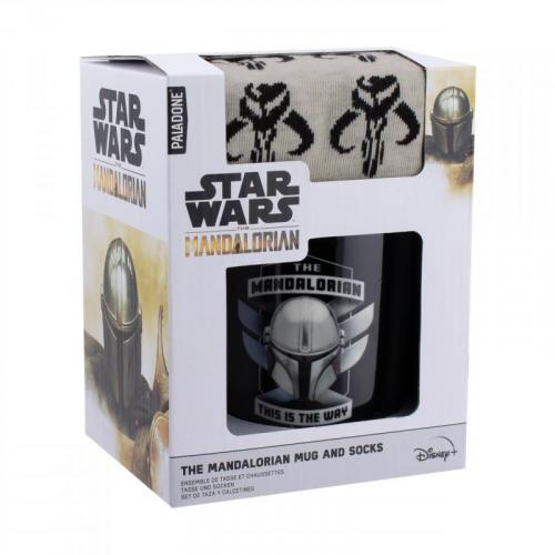 Star Wars The Mandalorian Mug and Socks gift set / zestaw prezentowy Gwiezdne Wojny - Mandalorian: kubek plus skarpetki