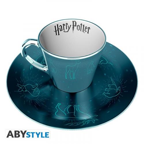HARRY POTTER Mirror mug & plate set PATRONUS / Harry Potter zestaw: filiżanka plus talerzyk - PATRONUS - ABS