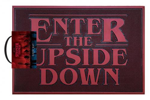 STRANGER THINGS (UPSIDE DOWN) RUBBER MAT / wycieraczka gumowa pod drzwi Stranger Things (60x40 cm)