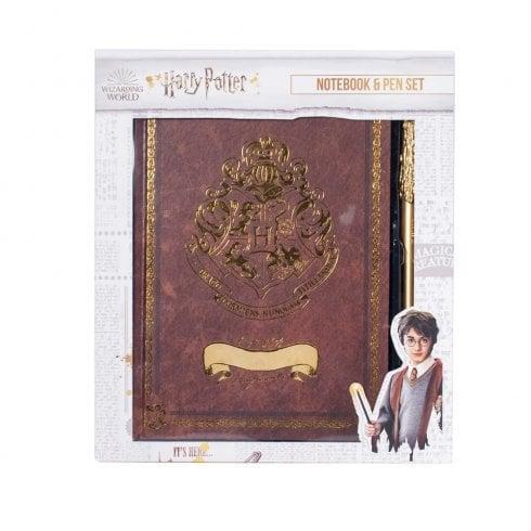 Harry Potter Notebook & Pen Set - Crest / zestaw Harry Potter - HERB: notatnik plus długopis