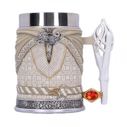 Lord of the Rings Gandalf the White Tankard (high: 15 cm) / Kufel kolekcjonerski Władca Pierścieni - Gandalf Biały (wysokość: 15 cm)
