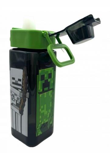 Minecraft square bottle (500 ml) - characters / Minecraft butelka (500 ml) - postaci