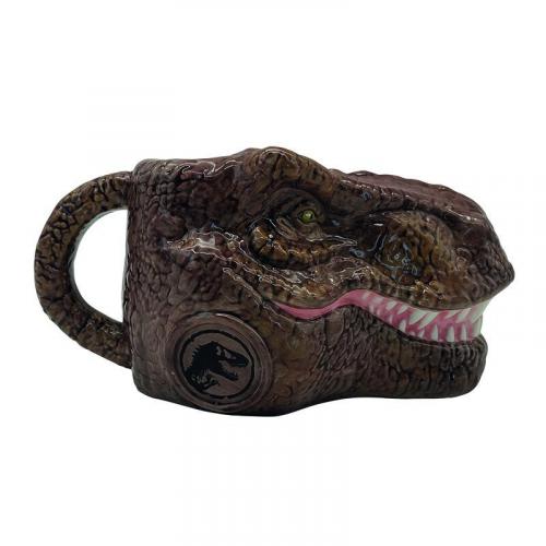 JURASSIC WORLD: DOMINION (DINO HEAD) SCULPTED MUG / kubek 3D Park Jurajski: głowa dinozaura