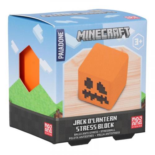 Minecraft Jack Olantern stress block / gniotek antystresowy Jack Olatern